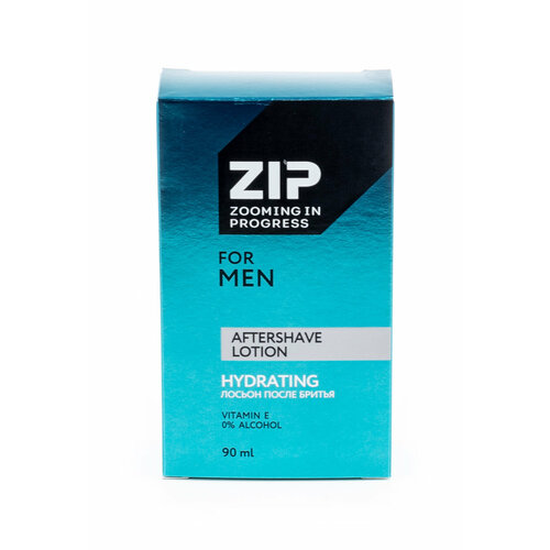 Zip / Зип Hydrating Лосьон после бритья для всех типов увлажняющий с Витамином Е 90мл / уход за кожей лица для мужчин