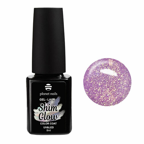 planet nails гель лак для ногтей point 8 мл 460 Гель-лак Planet nails Shim Glow №942 8 мл арт.12942