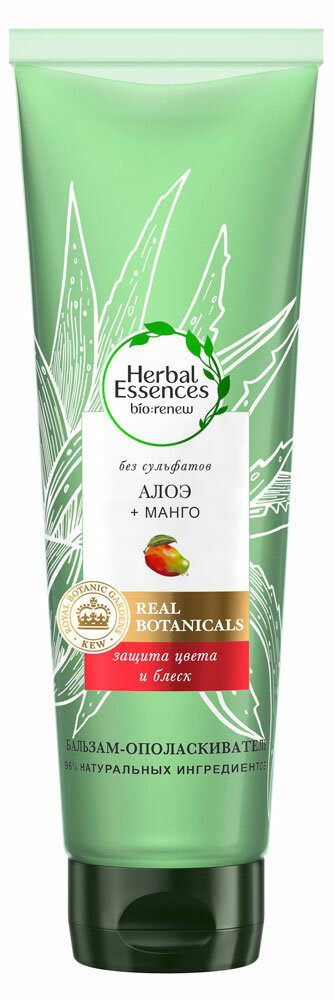 Бальзам-ополаскиватель для волос Herbal Essences с питательным алоэ и манго, 260 мл