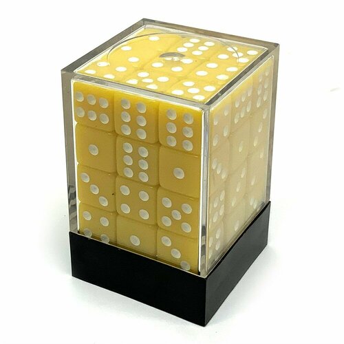 Ork's Workshop Набор кубиков 36 шт. D6 Желтые с острыми углами 12мм