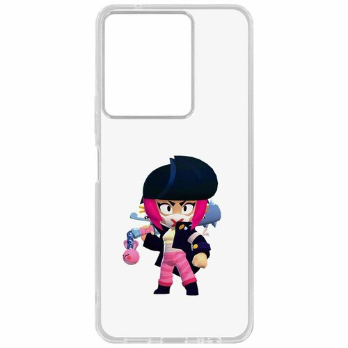 Чехол накладка Krutoff Clear Case Brawl Stars Ужасная Биби для Vivo Y36