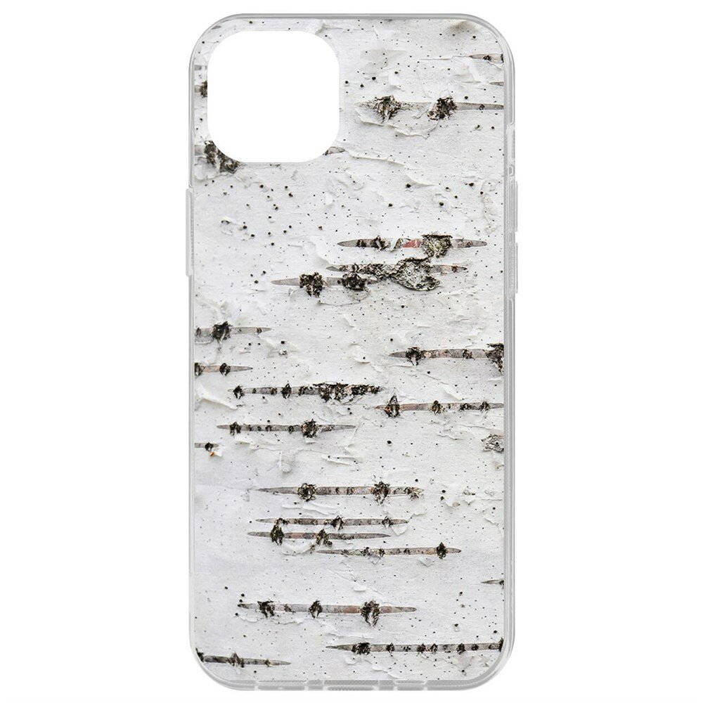 Чехол-накладка Krutoff Clear Case Березка для iPhone 15 Plus