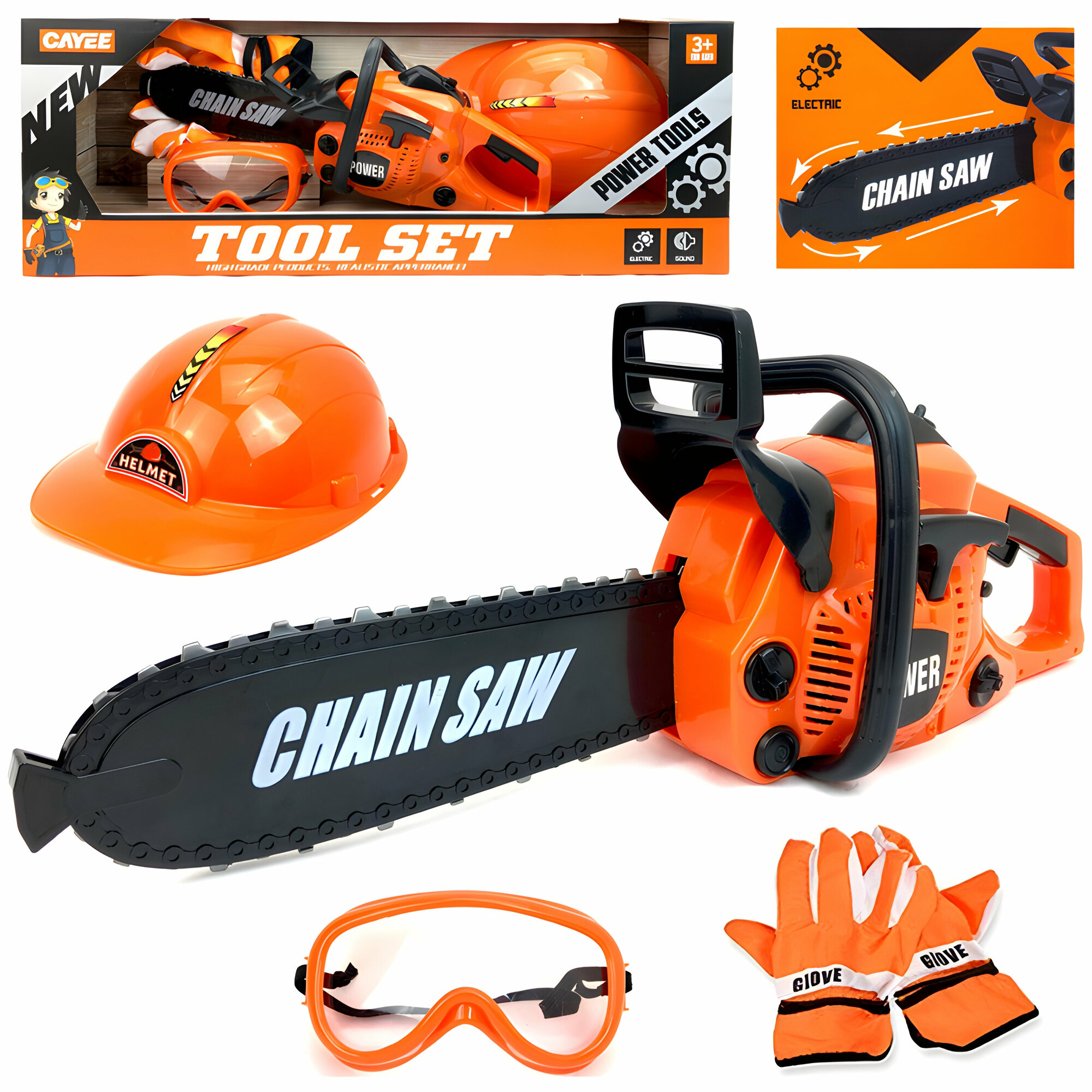 фото Набор инструментов Tool Set в чемодане, 35 предметов, детский игровой набор, строительные инструменты, 28х21х16 см