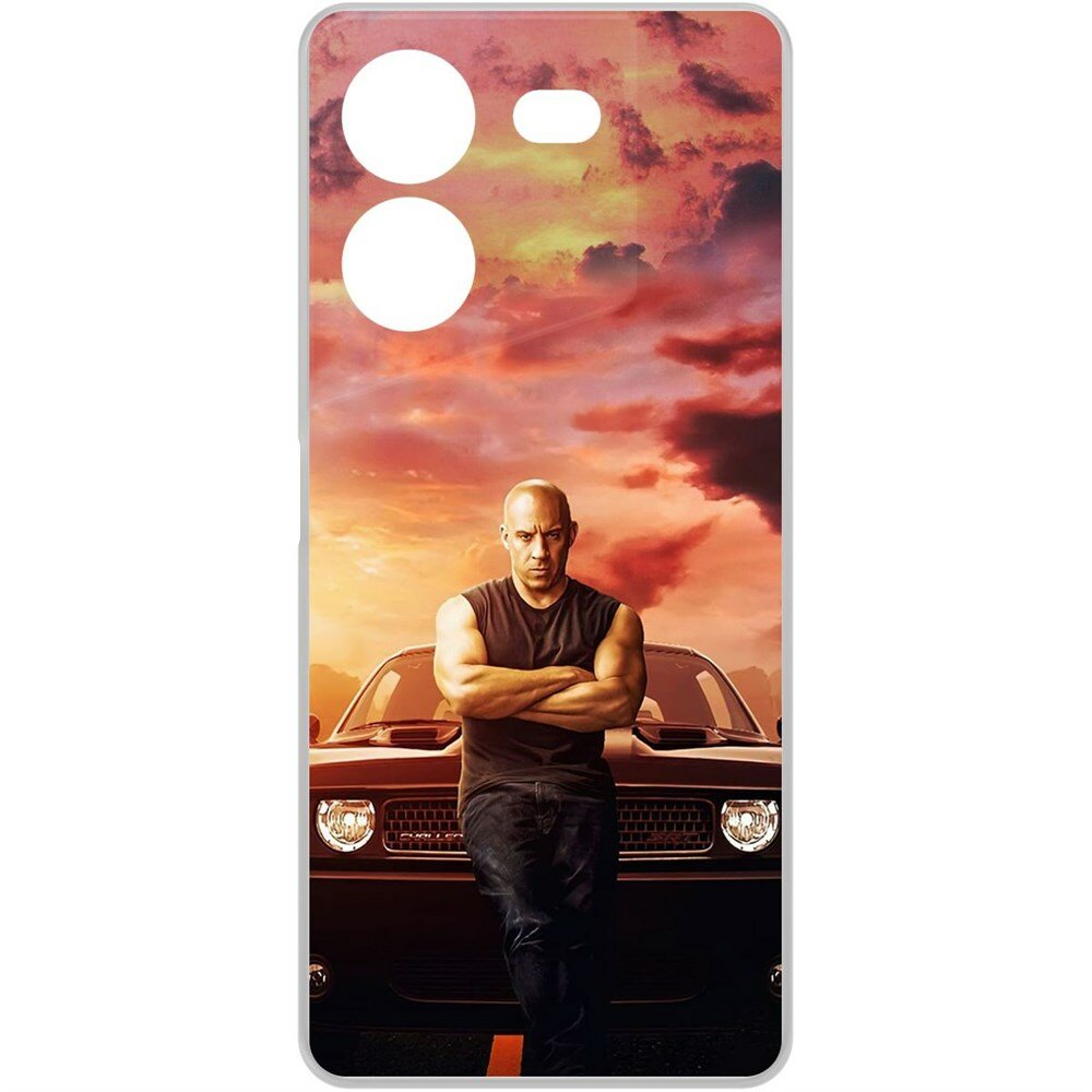 Чехол-накладка Krutoff Clear Case Форсаж. Доминик Торетто для TECNO Pova 5 Pro