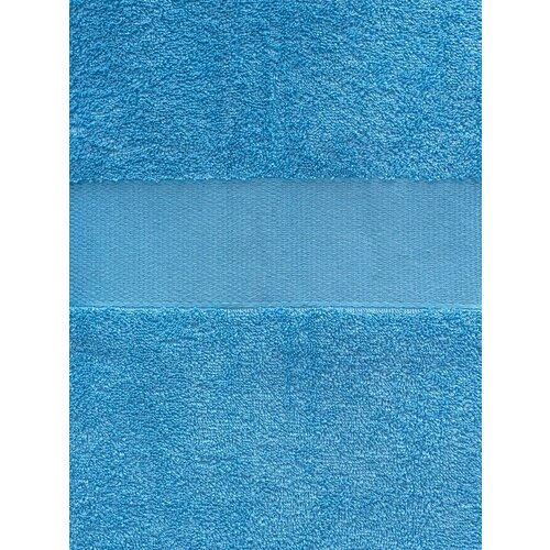 Простыня-покрывало махровое AISHA HOME TEXTILE, 200*220 см,100% хлопок, голубая.