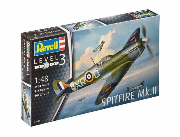 Сборная модель REVELL 03959 Самолет Истребитель Spitfire Mk.II, ВВС Великобритании