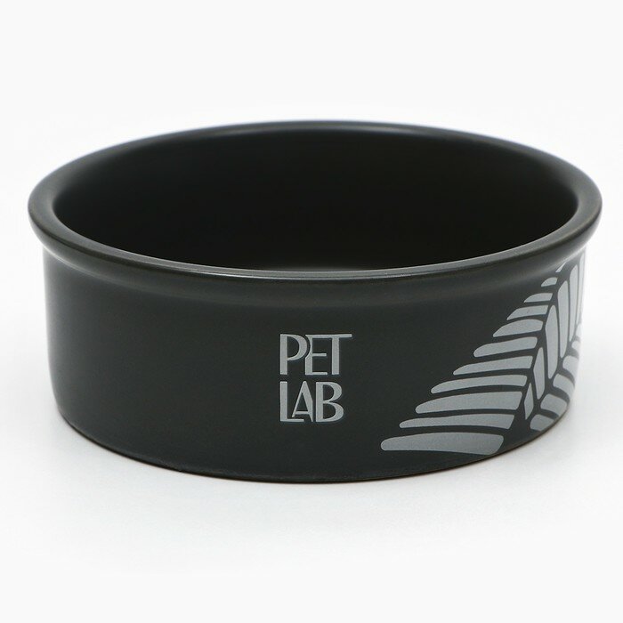 Pet Lab Керамическая миска 200 мл, серая