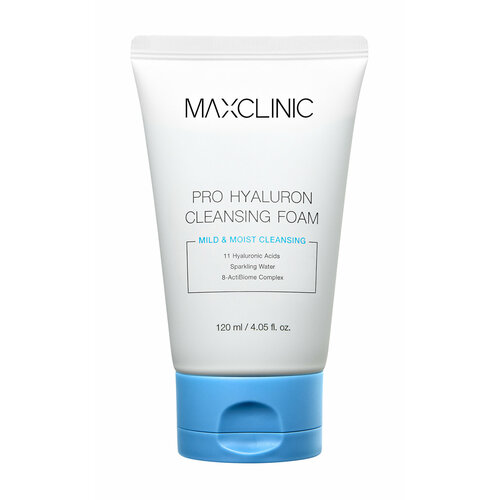 MAXCLINIC Pro Hyaluron Cleansing Foam Пенка для умывания с комплексом 11 гиалуроновых кислот, 120 мл пенка для умывания maxclinic pro hyaluron cleansing foam 120 мл