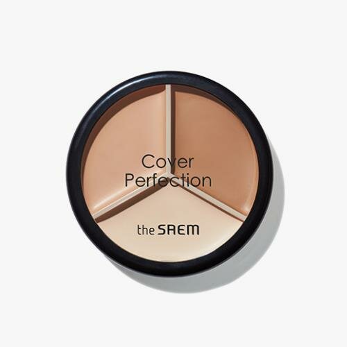 Консилер The SAEM Cover Perfection Triple Pot Concealer 02 - Contour Beige (4.5 гр)