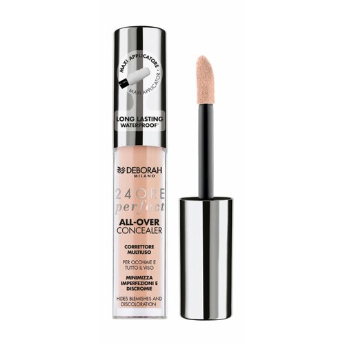 DEBORAH MILANO Корректор для лица жидкий 24 Оre Perfect All Over Concealer, 5,5 г, 01 Белоснежный