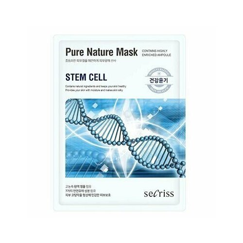 Тканевая маска для лица «Растительные стволовые клетки» Secriss Pure Nature Mask Stem Cell