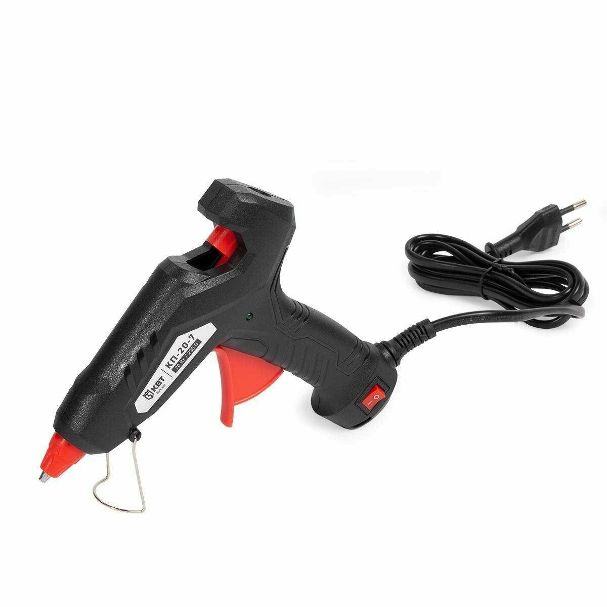 фото Пистолет клеевой 20 Вт с диаметром стержня 7 мм КВТ