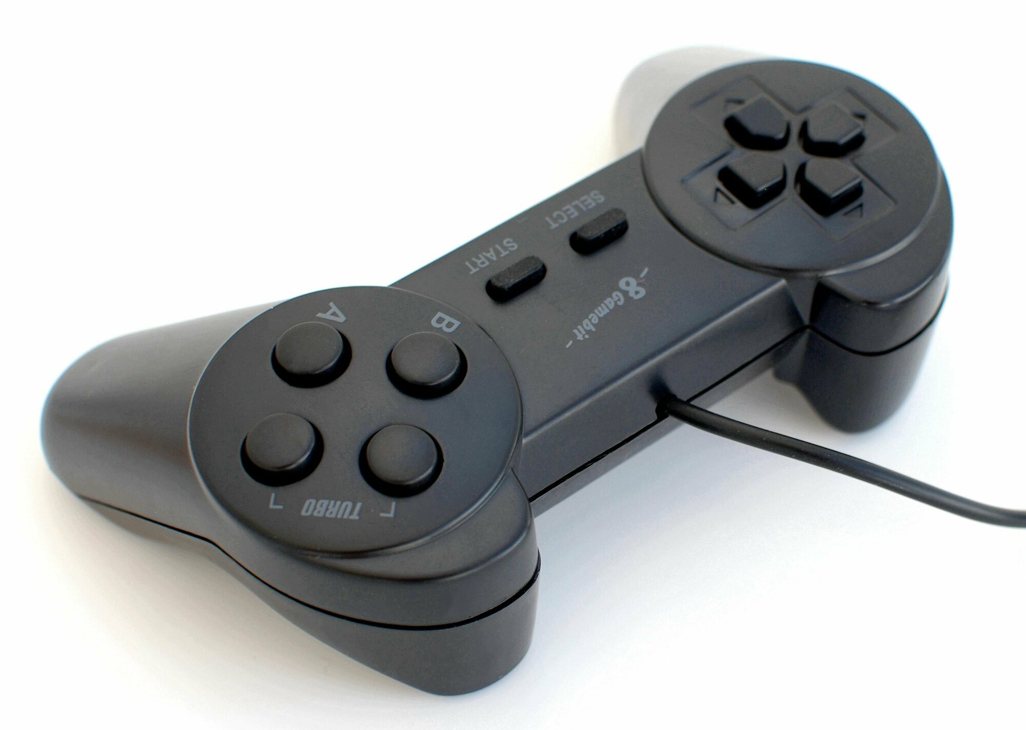 Джойстик гейпад для Денди 8bit (форма Sony) 15р Black широкий разъем — фото 3