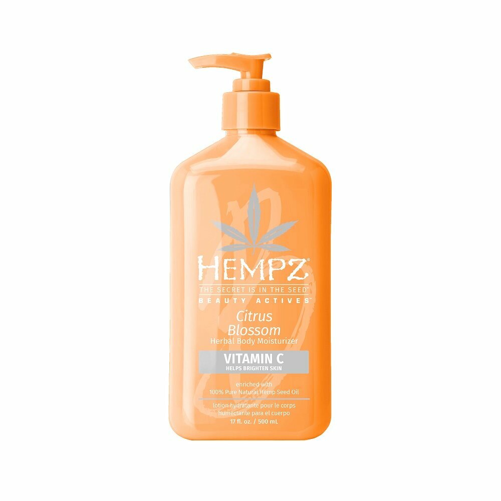 Hempz Citrus Blossom Herbal Body Moisturizer - Хэмпз Молочко для тела "Цветок лимона", 500 мл -