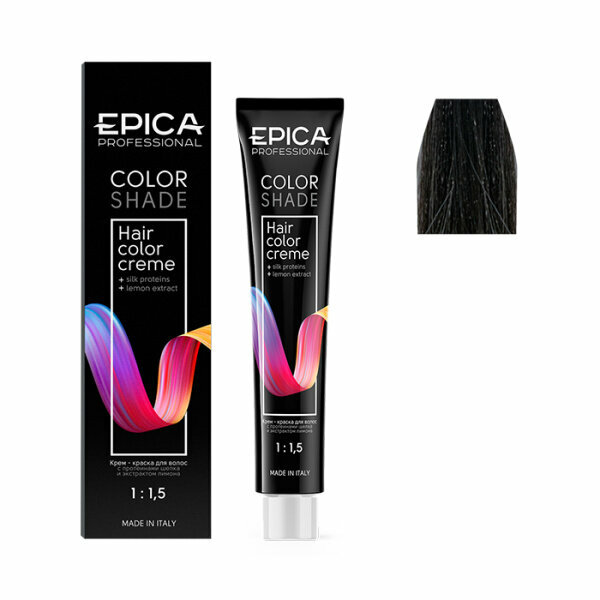 6.11 EPICA PROFESSIONAL COLORSHADE Крем-краска темно-русый пепельный интенсивный, 100 мл.