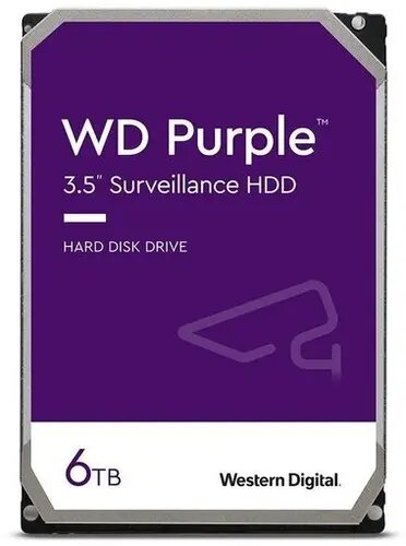 Жесткий диск (HDD) Western Digital 6Tb Purple 3.5" (WD64PURZ)