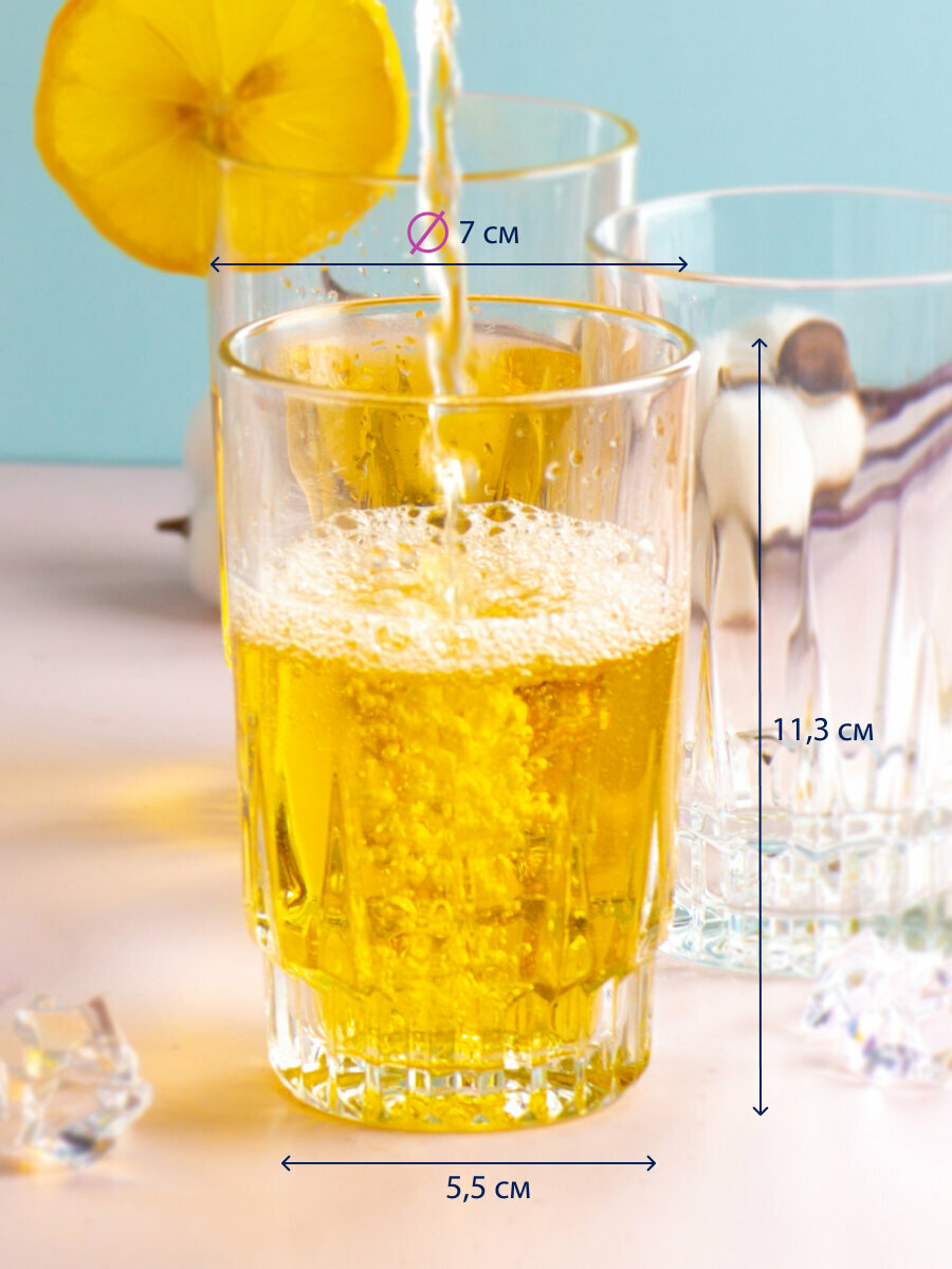 Набор для напитков "виктория" ARCOPAL, 7 предметов: кувшин 1,8 л + 6 стаканов — фото 1