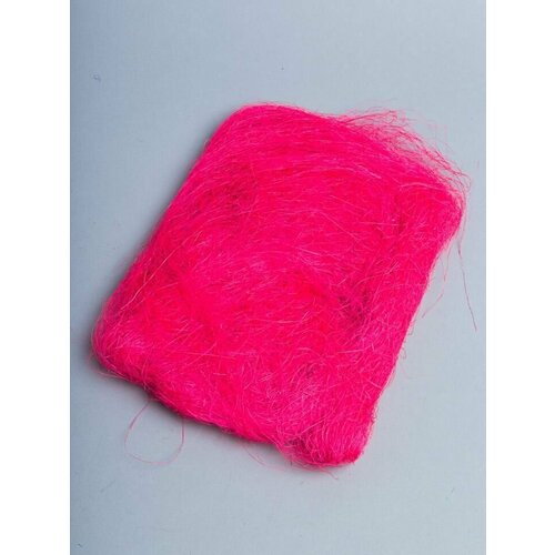 Сизаль натуральное волокно 40г темно-розовое 329₽