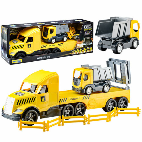 Грузовик Magic Truck Technic, c грузовиком машины wader super tech truck c грузовиком