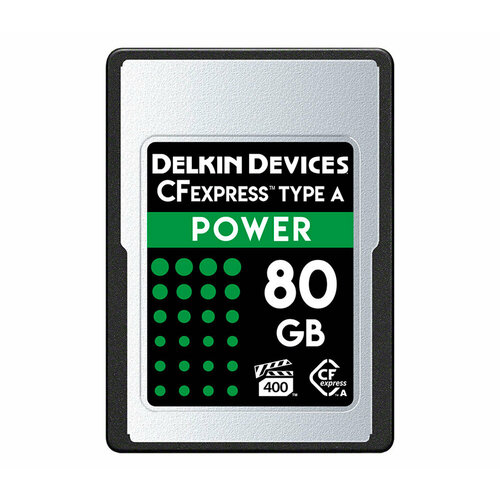 Карта памяти Delkin Devices Power CFexpress Type A 80GB карта памяти delkin devices power cfexpress type b g4 650gb