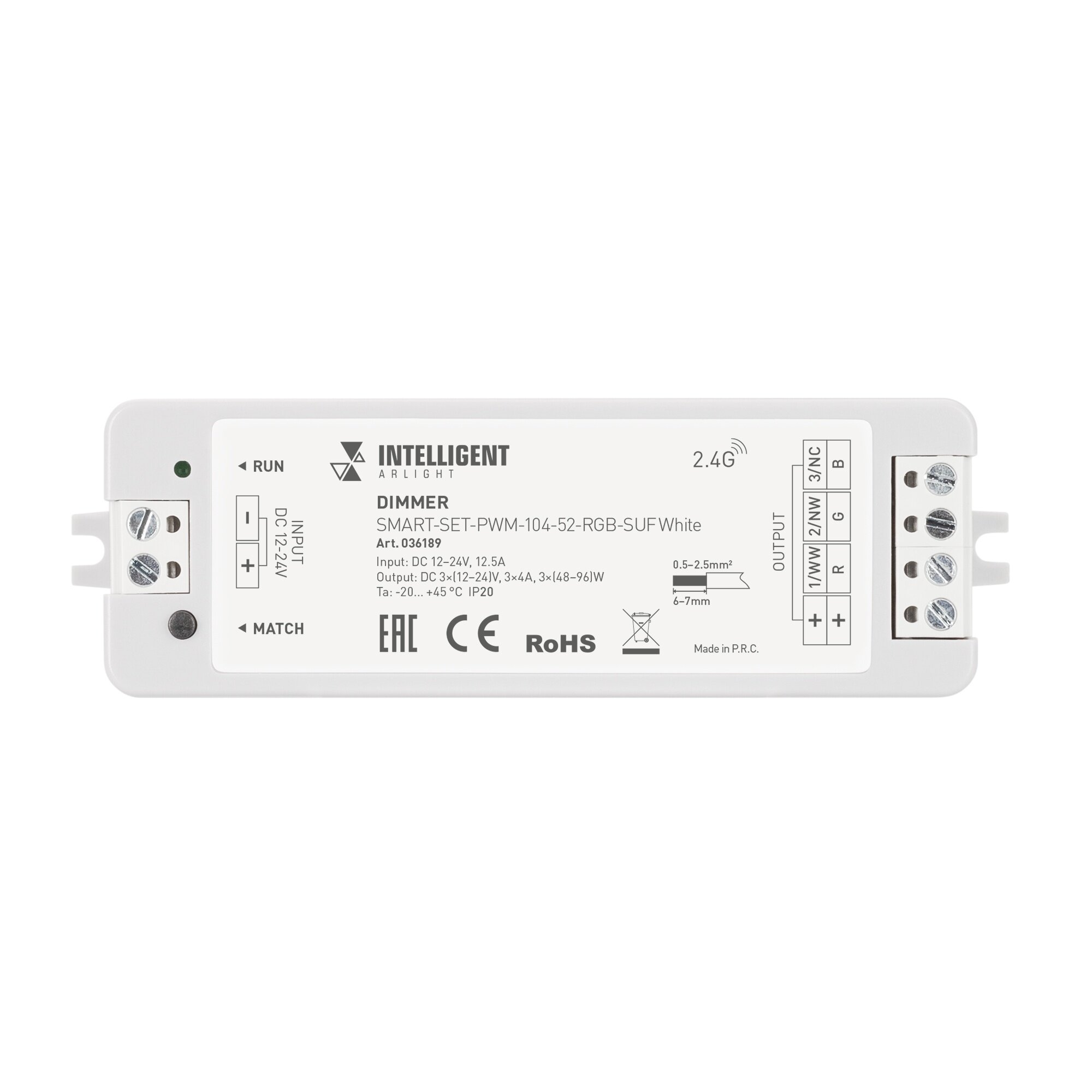 Диммер Arlight Smart-Set-PWM-104-52-Rgb-Suf White / - фото №3