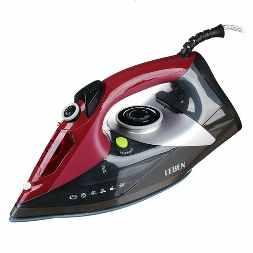 Утюг с отпаривателем 2 400 Вт подошва - керамическое покрытие бордо 279900₽