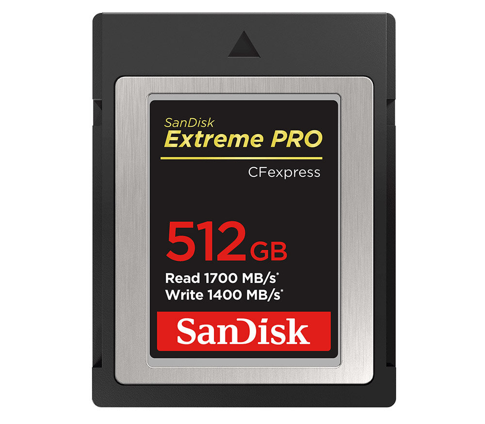 Карта памяти SanDisk CFexpress Type B 512GB Extreme Pro, 1700 / 1400 МБ/с