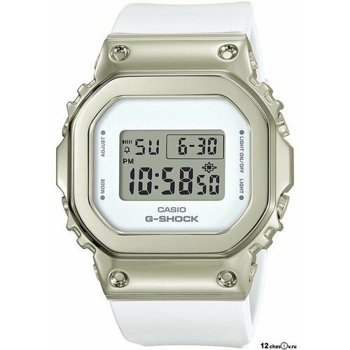 фото Наручные часы casio g-shock gm-s5600g-7, серебряный, белый