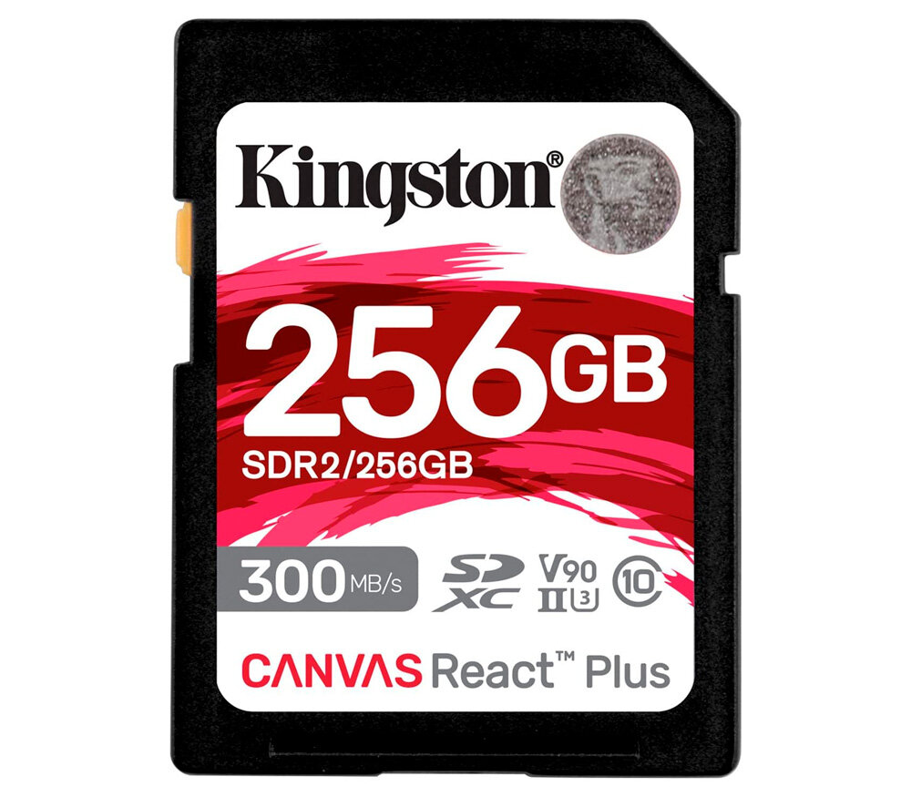 Карта памяти Kingston SDXC 256GB Canvas React Plus UHS-II Class U3 V90 260/300Mb/s