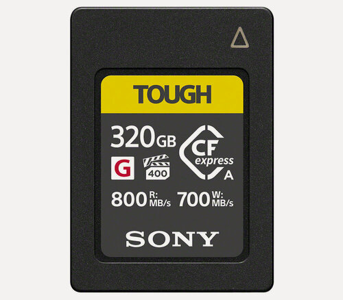 Изображение товара Карта памяти Sony CFexpress Type A 320GB Tough, WriteSpeed 700Mb/s, ReadSpeed 800Mb/s