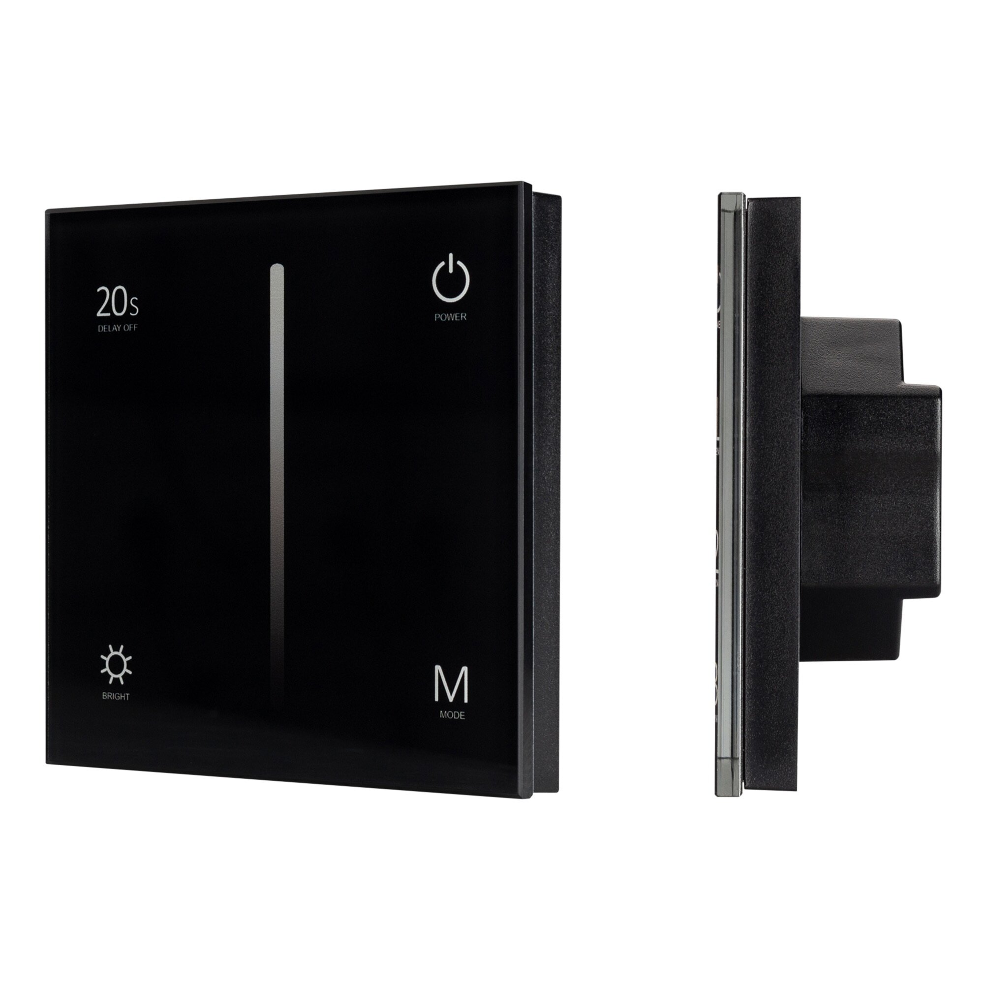 028113 Панель SMART-P35-DIM-IN Black (230V, 0-10V, Sens, 2.4G) (Arlight, IP20 Пластик, 5 лет)