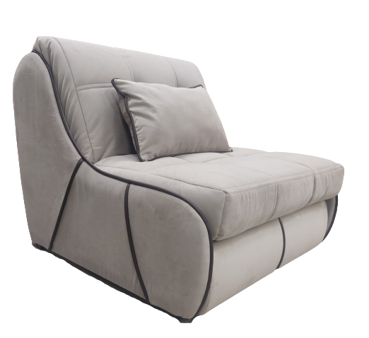 Кресло-кровать Relax Рио 0.8 Аккордеон, Велюр светло-серый 95х105х90 см