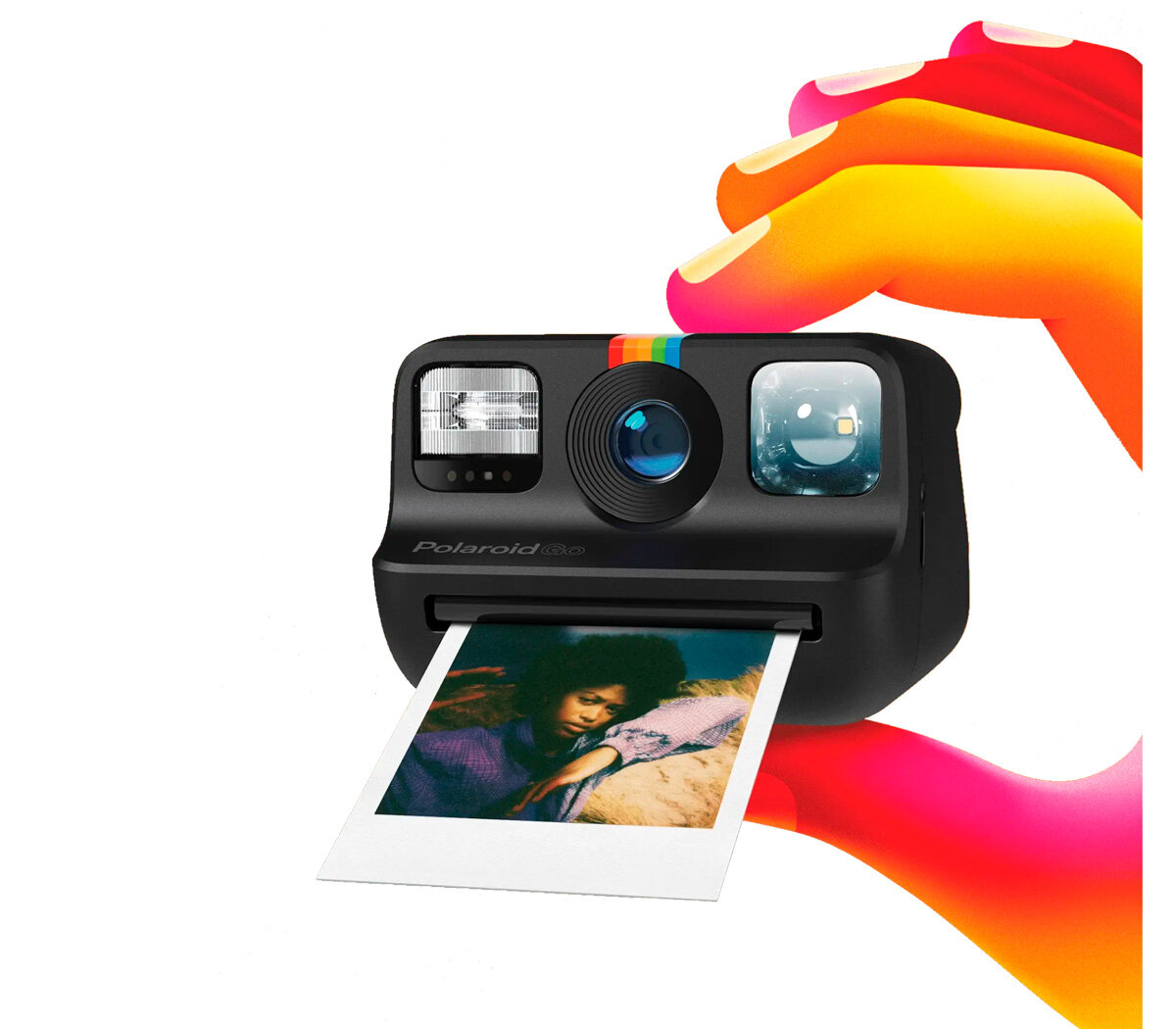 Фотоаппарат моментальной печати Polaroid Go, черный