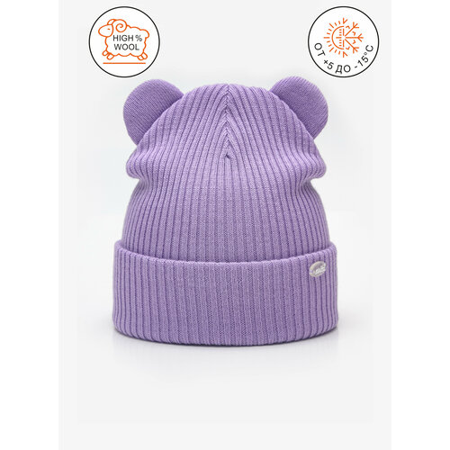 Шапка бини ARTEL, размер 48, фиолетовый