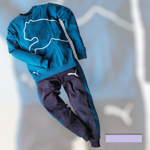 Комплект одежды , свитшот и брюки, размер 9 лет, синий