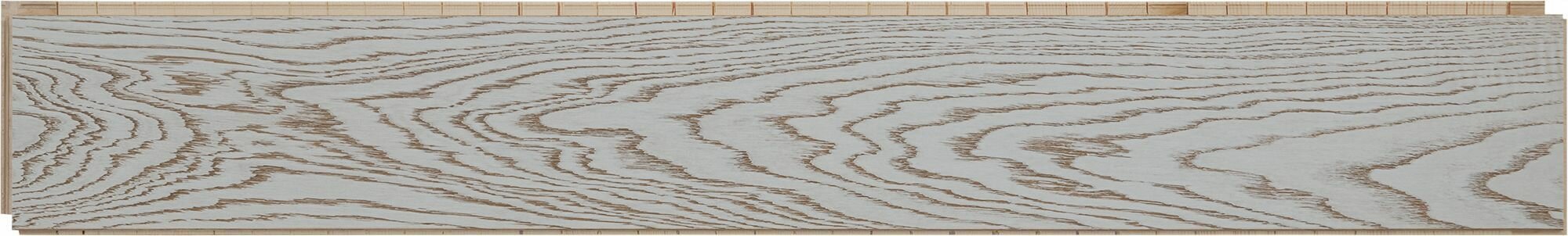 Паркетная доска однополосная Дуб снежный лак 1,182 м - фотография № 4