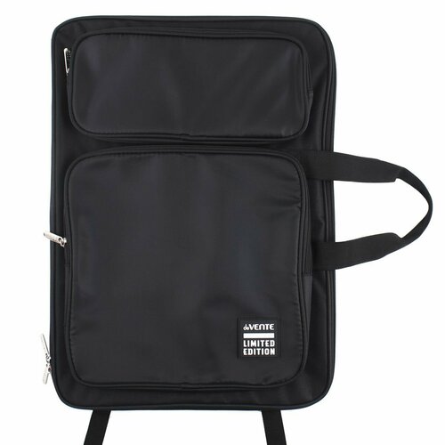 Сумка-рюкзак для художника А3, 37*50*2 см, ткань, на молнии вокруг, 1 отделение, 2 внешних, 1 внутренний, цвет черный deVENTE