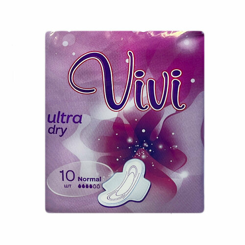 Прокладки женские гигиенические VIVI Normal ultra dry (10 шт/уп), 3 упаковки