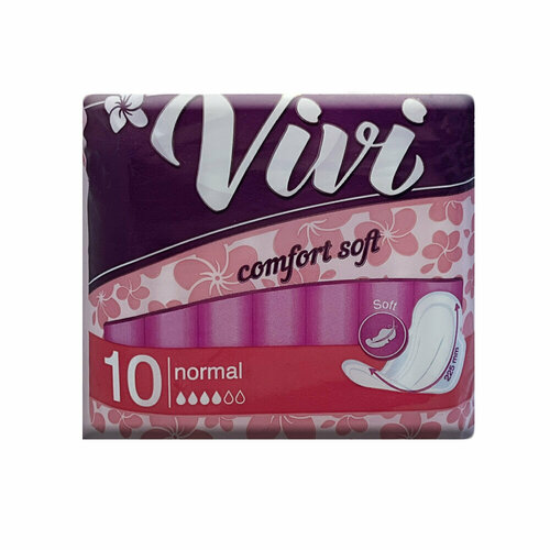 Прокладки женские гигиенические VIVI Normal comfort soft (10 шт/уп), 3 упаковки