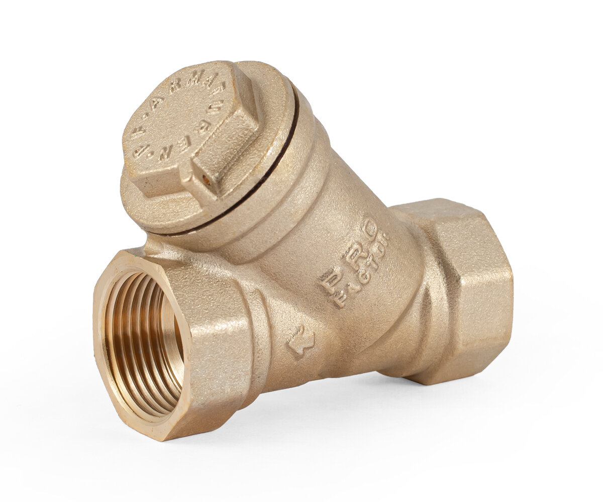 фото Фильтр PROFACTOR косой с отверстием для пломбы в/в 3/4" PF YS 221