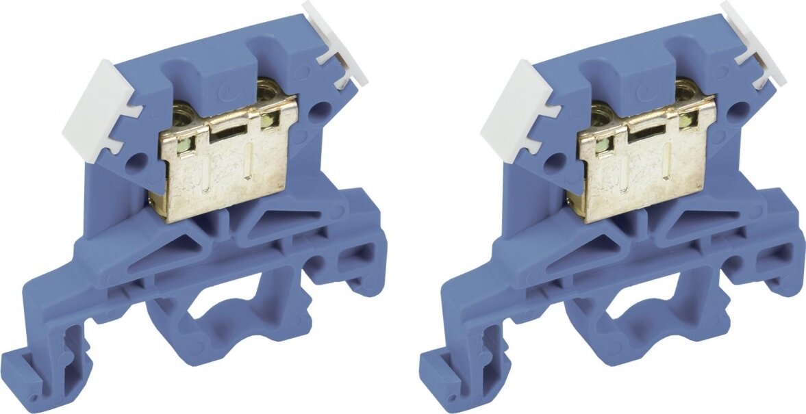 фото Клеммный зажим IEK ЗНИ 4 мм2 синий (комплект из 2 шт.)