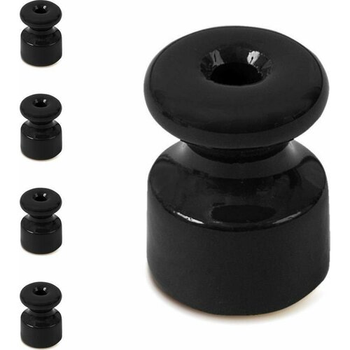 Изолятор Мезонинъ Classic универсальный черный для наружного монтажа витой проводки комплект из 4 шт 276₽