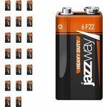 Батарейка JazzWay Heavy Duty 6F22 (9V) (комплект из 20 шт) - изображение