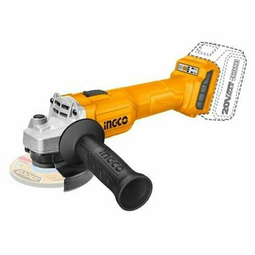 УШМ INGCO d115мм 9000 обмин аккумуляторная 20В без АКБ без ЗУ CAGLI20157 612700₽