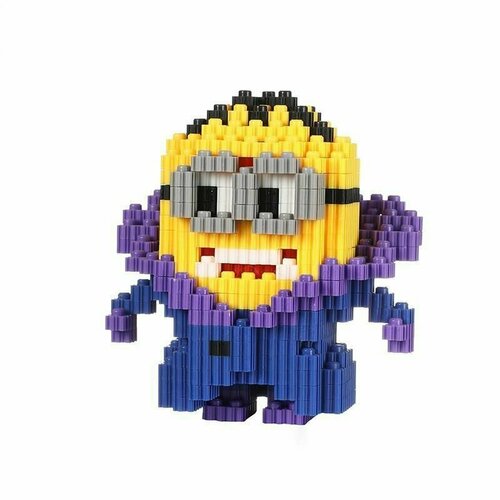 Конструктор 3d пластик Миньон Дракула 750 деталей / Объемный развивающий конструктор для детей / Головоломка для взрослых и детей