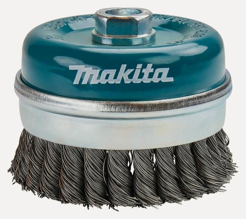 Изображение товара Щетка для УШМ чашечная d100мм проволока 0.5мм пучки, металл, M14х2 Makita D-29290