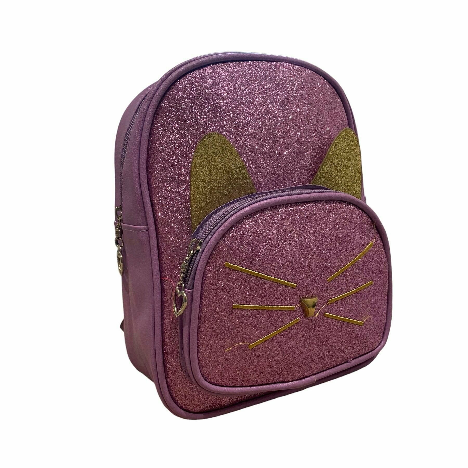 Детский рюкзак кошка с блестками