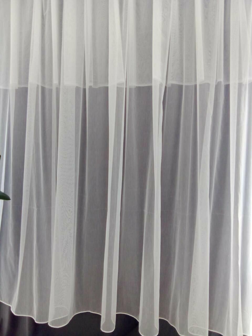 Тюль Бамбук Однотонный Молочный 500*270 — фото 1