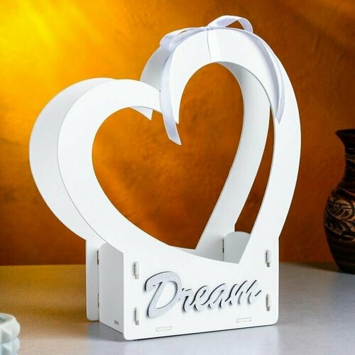 Кашпо деревянное-сердце Dream 24х10х275 см дуб белый 1385₽