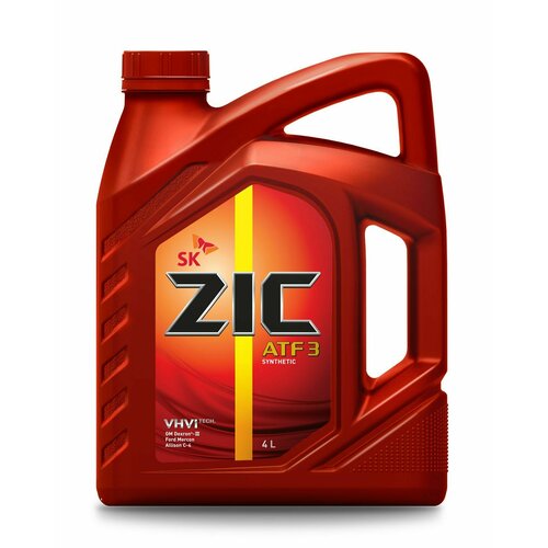 Трансмиссионное масло ZIC ATF 3 синтетическое 4л 162632